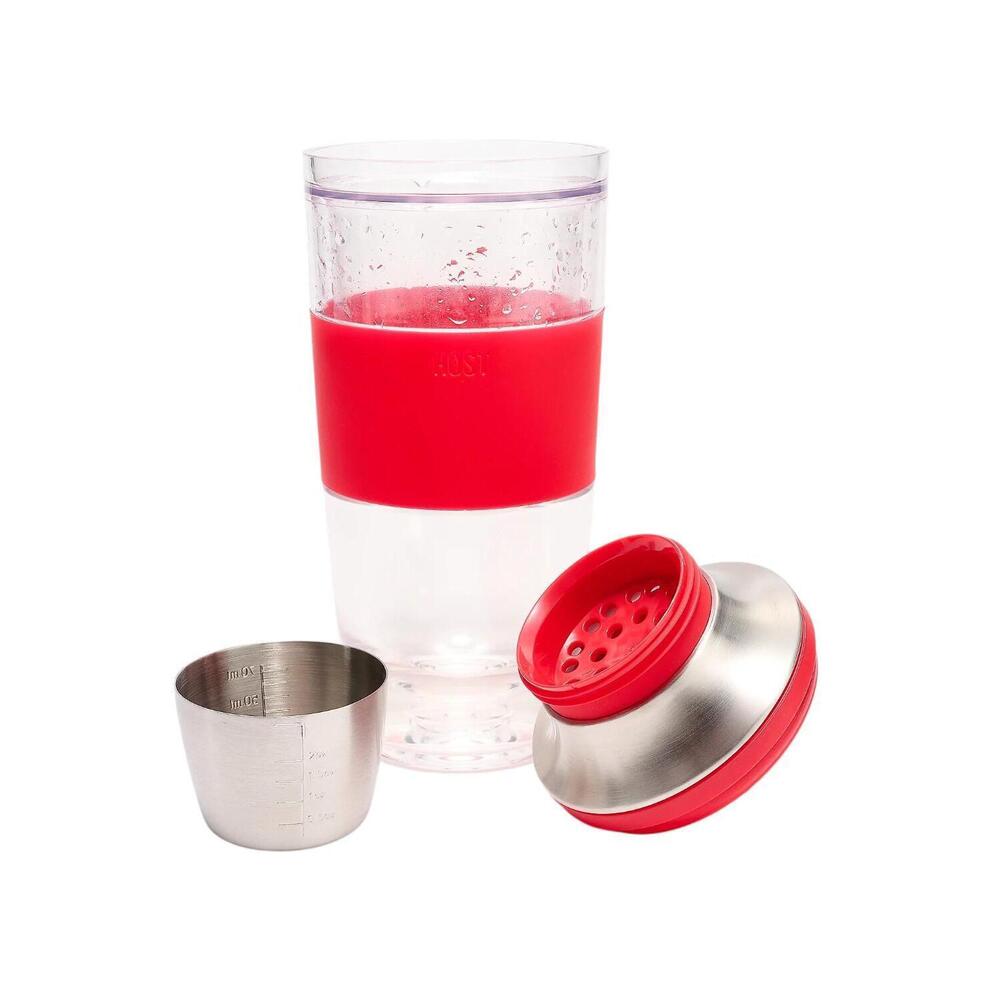 HOST Freeze Cocktail Shaker with Citrus Juicer Red